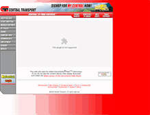 Tablet Screenshot of centraltransport.com